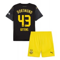 Borussia Dortmund Jamie Bynoe-Gittens #43 Bortatröja Barn 2024-25 Kortärmad (+ Korta byxor)